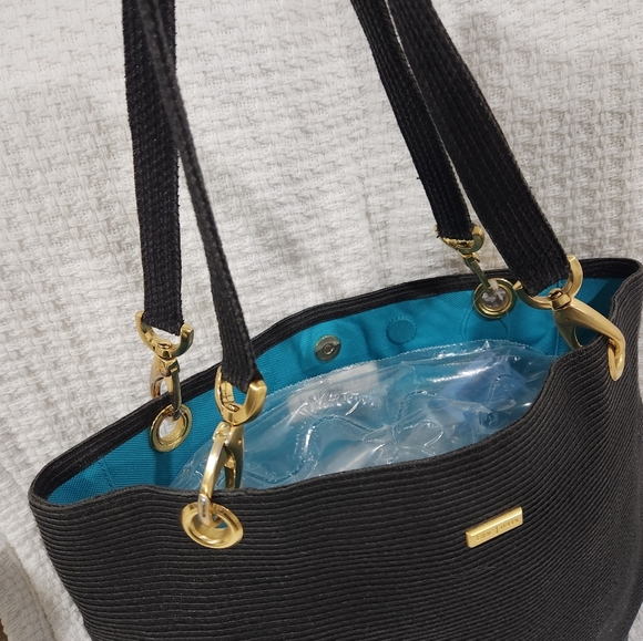 ERIC JAVITS TOTE BAG. RAFFIA BAG, STRAW BAG EUC - Picture 9 of 12